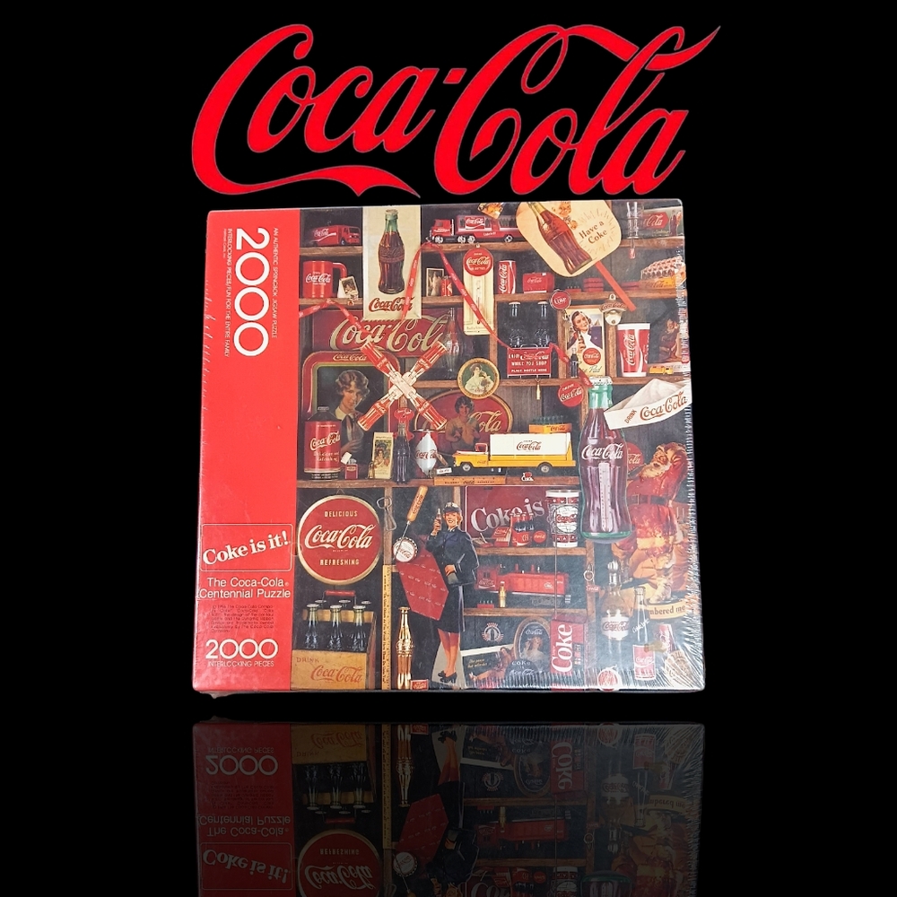 Vintage 1986 Coca Cola "Coke is it!" Jigsaw Puzzle 2000 Piece (Sealed)